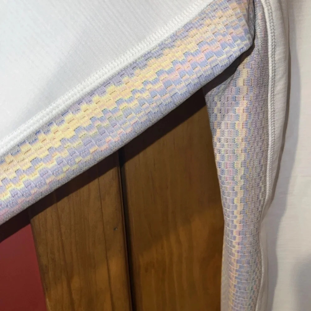Nike White and Blue Sweatshirt
